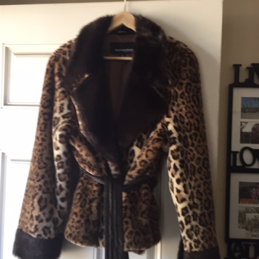 Faux fur coat